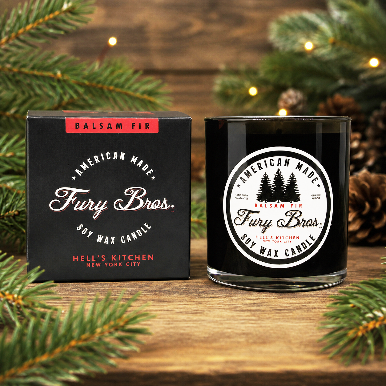 Fury Bros. 9oz Candle – Balsam Fir