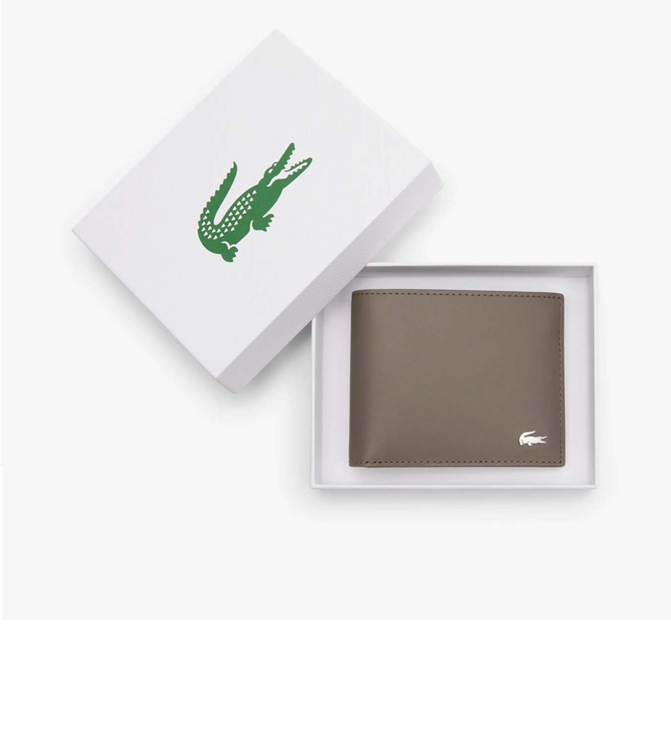 Lacoste Men's Embossed Leather Fitzgerald Billfold