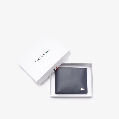 Lacoste Men's Embossed Leather Fitzgerald Billfold