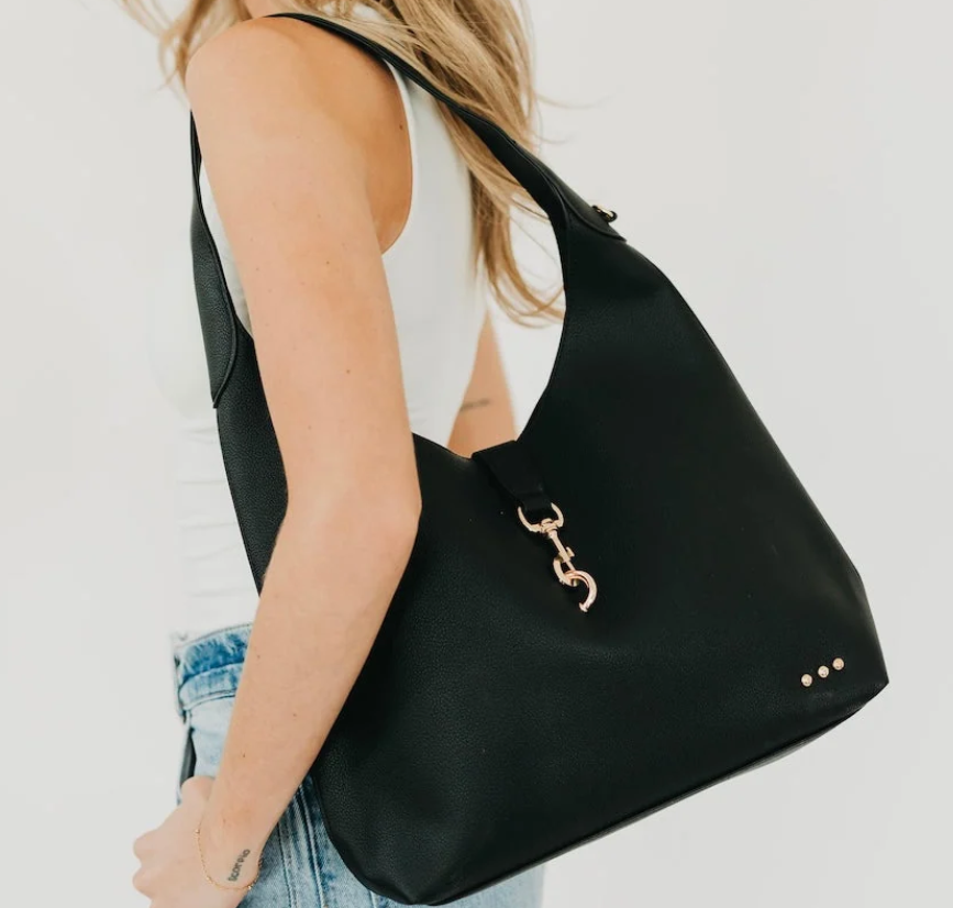 Pretty Simple Haddie Hobo Vegan Leather Tote