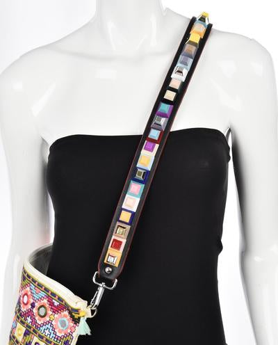 GEO STACKED CUBE GUITAR STRAP