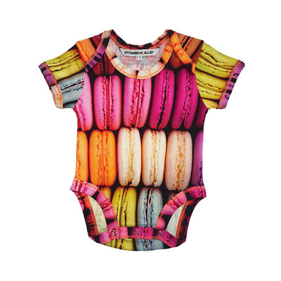 INCHWORM ALLEY MACARONS ONESIE