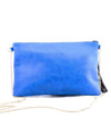 GLOBE TROTTER EMBROIDERED CLUTCH