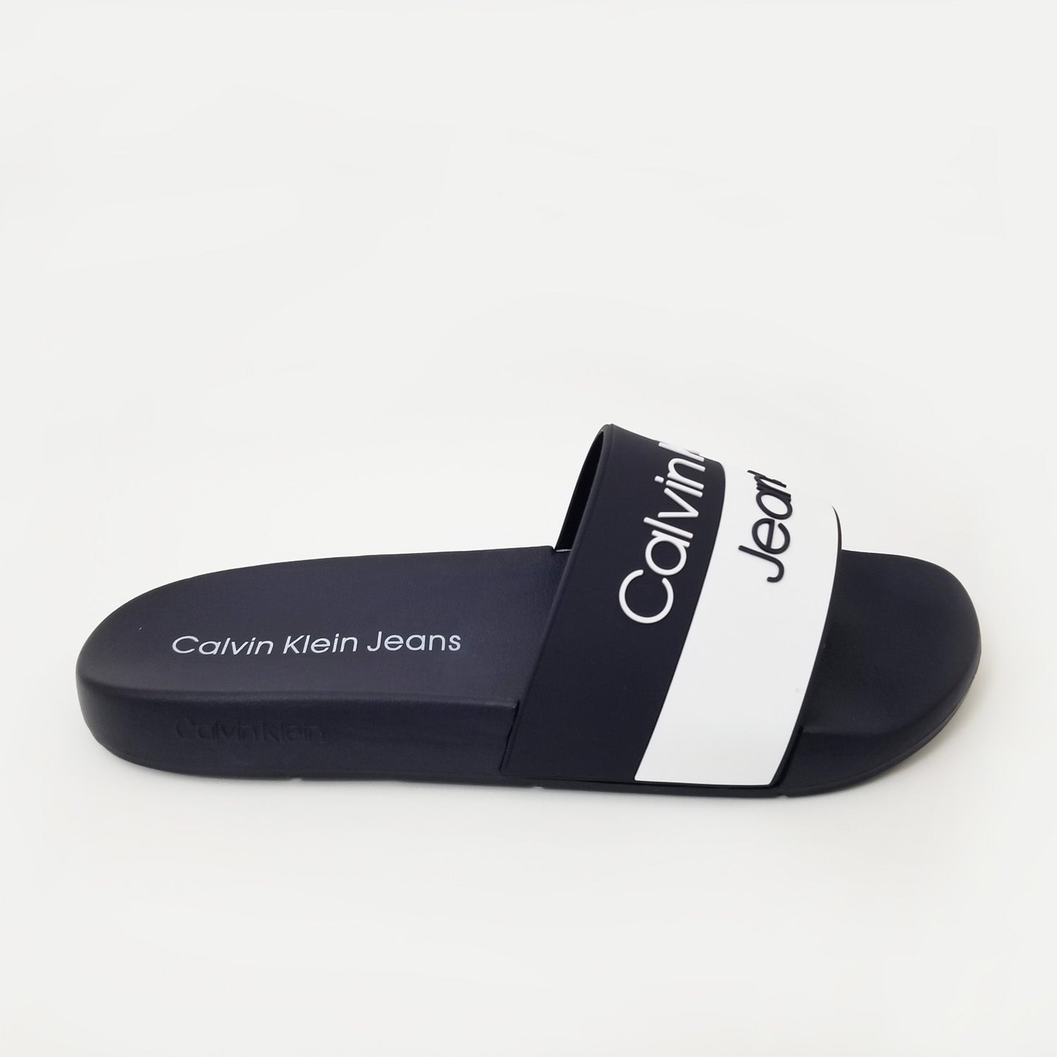 Calvin Klein Jeans Mackee Nappa White, Black - Shoes Flip flops Men £ 117.00