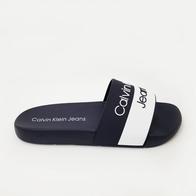 Calvin Klein Men's Aura Two-Tone Slide Sandals