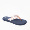 Tommy Hilfiger Women's Comp Flip-Flop - Red Multi Fabric