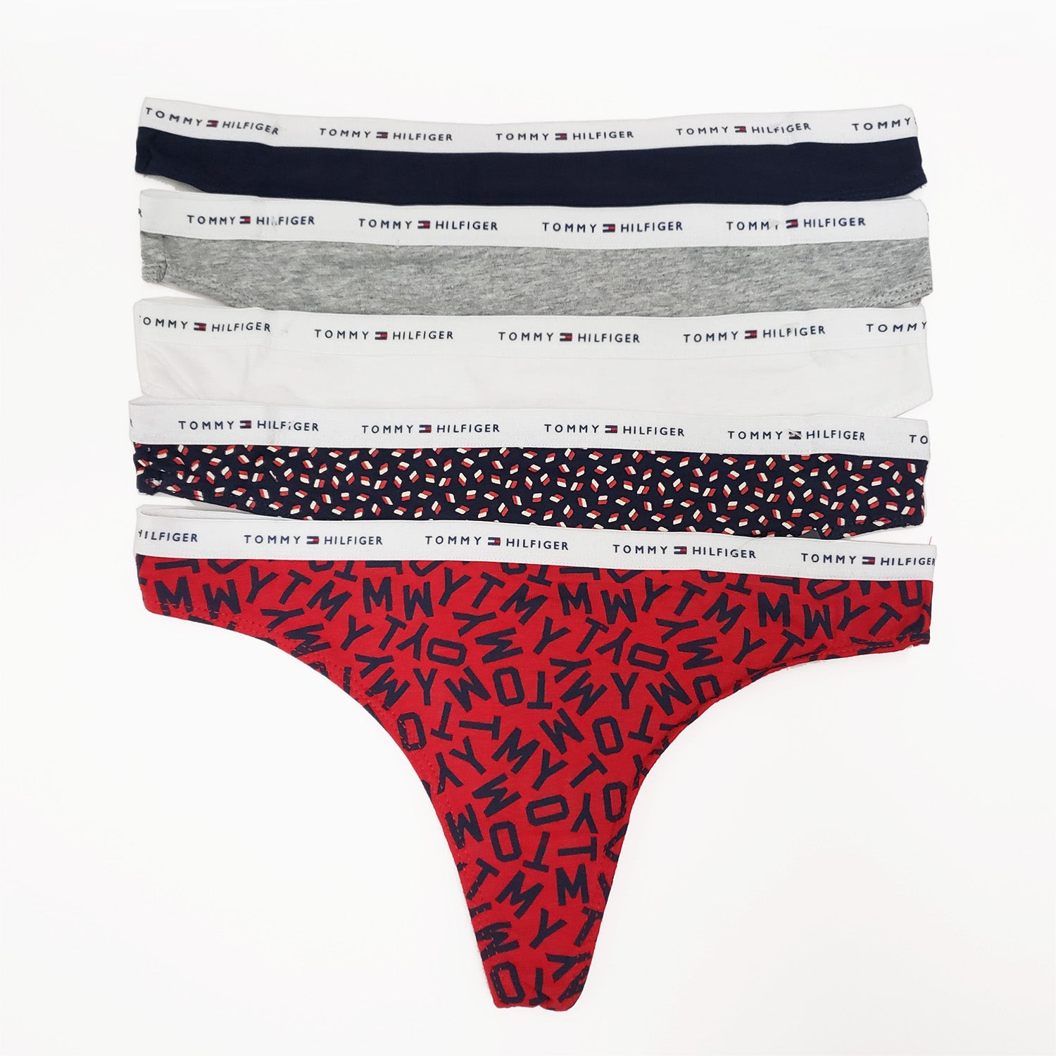 Tommy Hilfiger Women's 5-Pack Cotton Underwear Thong - Life Soleil