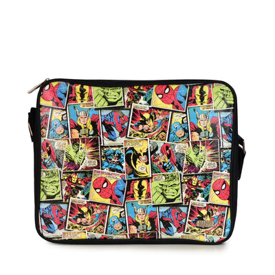 RETRO MARVEL COMICS ALLOVER CHARACTER MESSENGER BAG