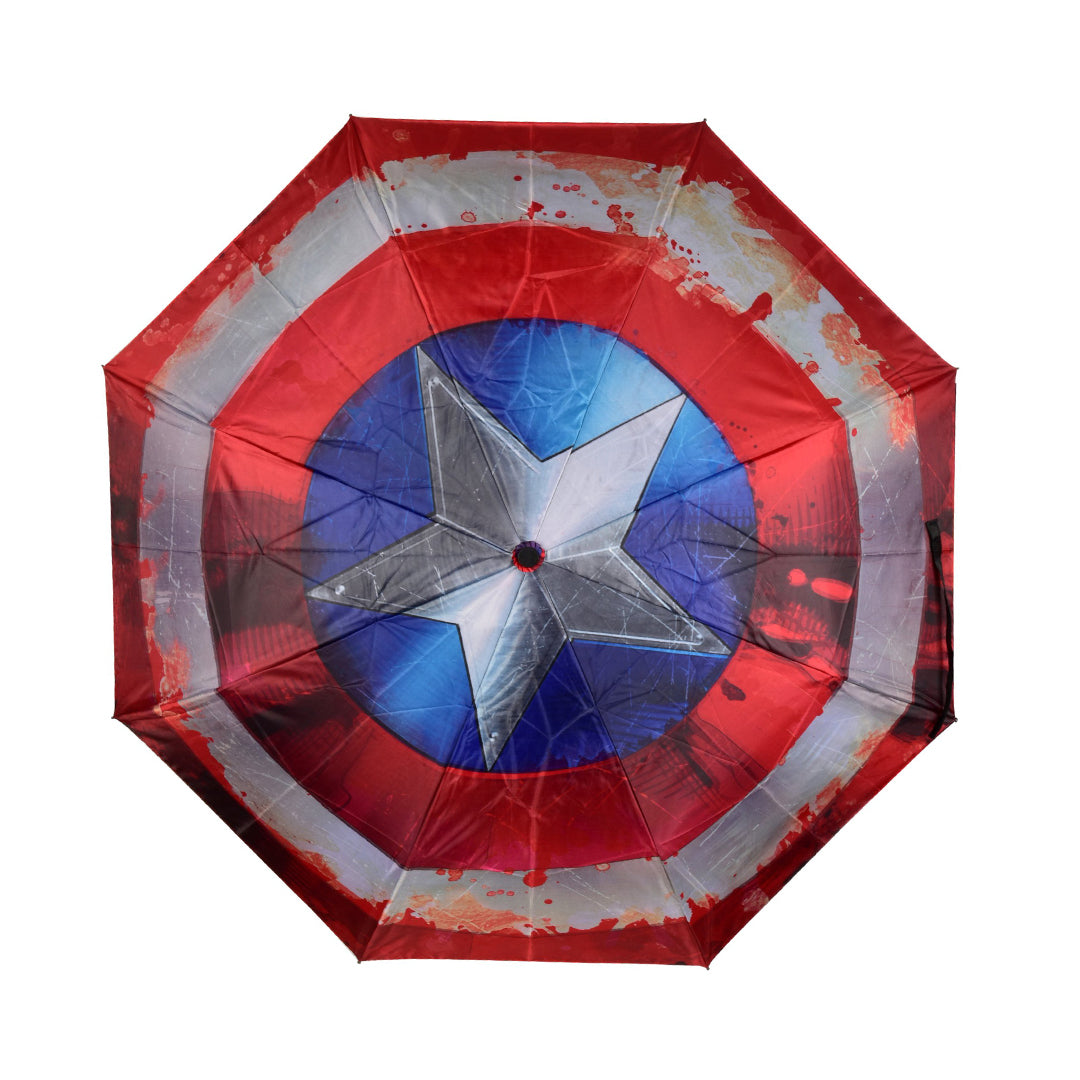 RETRO MARVEL COMICS CAPTAIN AMERICA SHIELD UMBRELLA