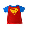 DC COMICS SUPERMAN TODDLER CAPED LOGO T-SHIRT