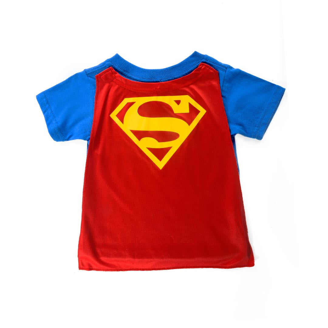 Ampere Overvind På jorden DC COMICS SUPERMAN TODDLER CAPED LOGO T-SHIRT - Life Soleil