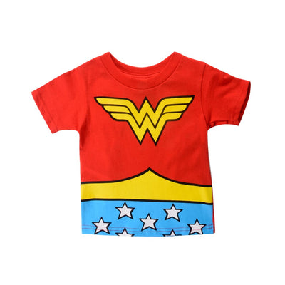 DC COMICS WONDER WOMAN TODDLER CAPED LOGO T-SHIRT