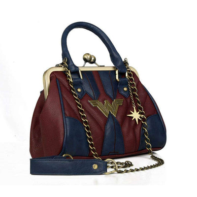 WONDER WOMAN KISS-LOCK HANDBAG - Life Soleil