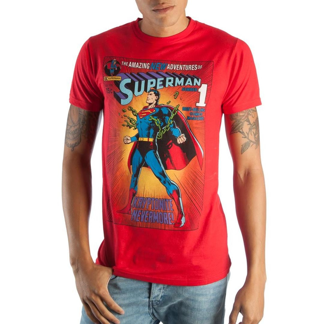 AUTHENTIC SUPERMAN COMIC BOOK T-SHIRT- MEN'S Life Soleil
