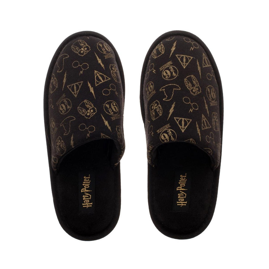 HARRY POTTER ALL-OVER PRINT SCUFF ADULT SLIPPERS
