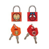 MARVEL SET OF 2 PADLOCKS WITH 4 KEYS