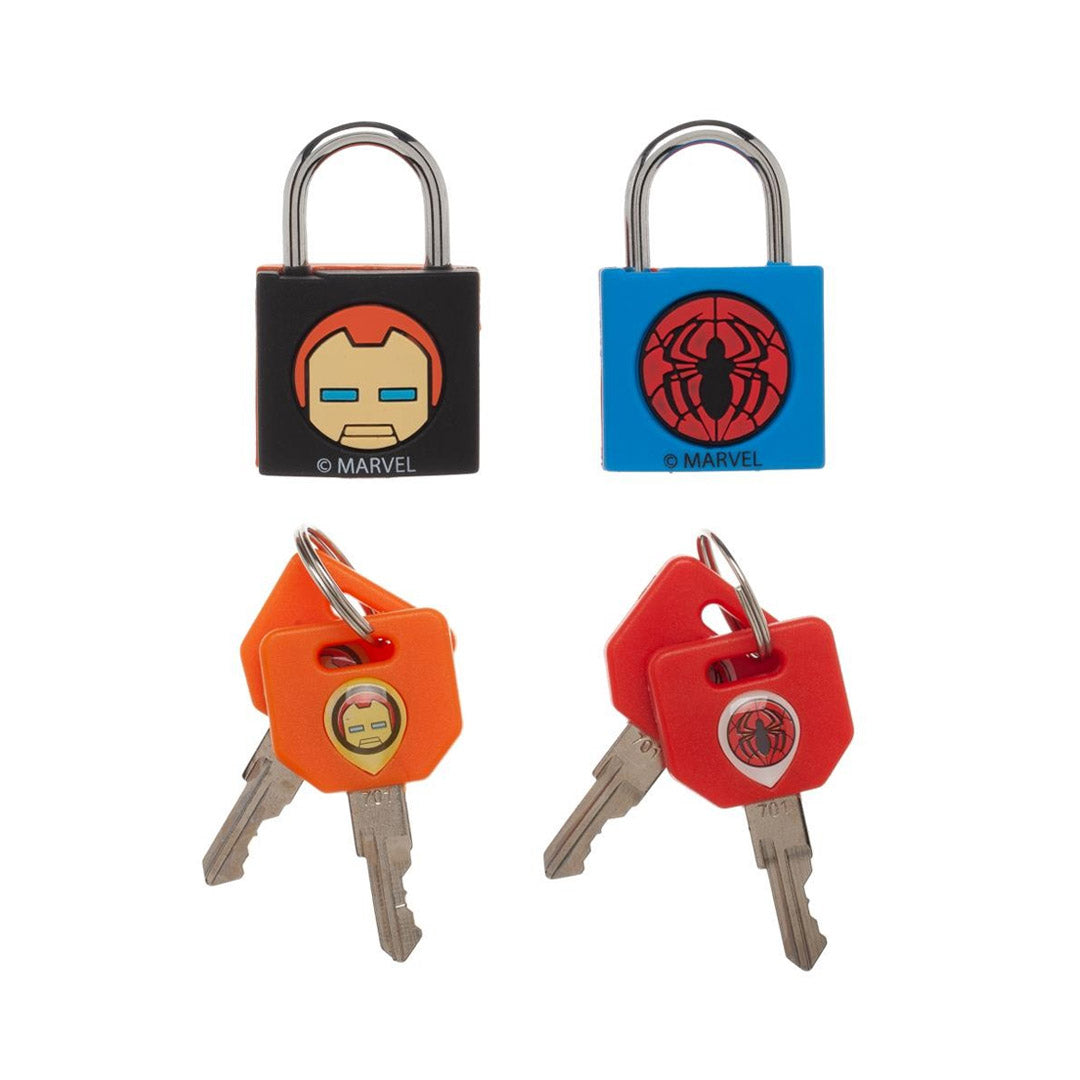 Marvel Key Lock MARVEL SET OF 2 PADLOCKS WITH 4 KEYS - Life Soleil