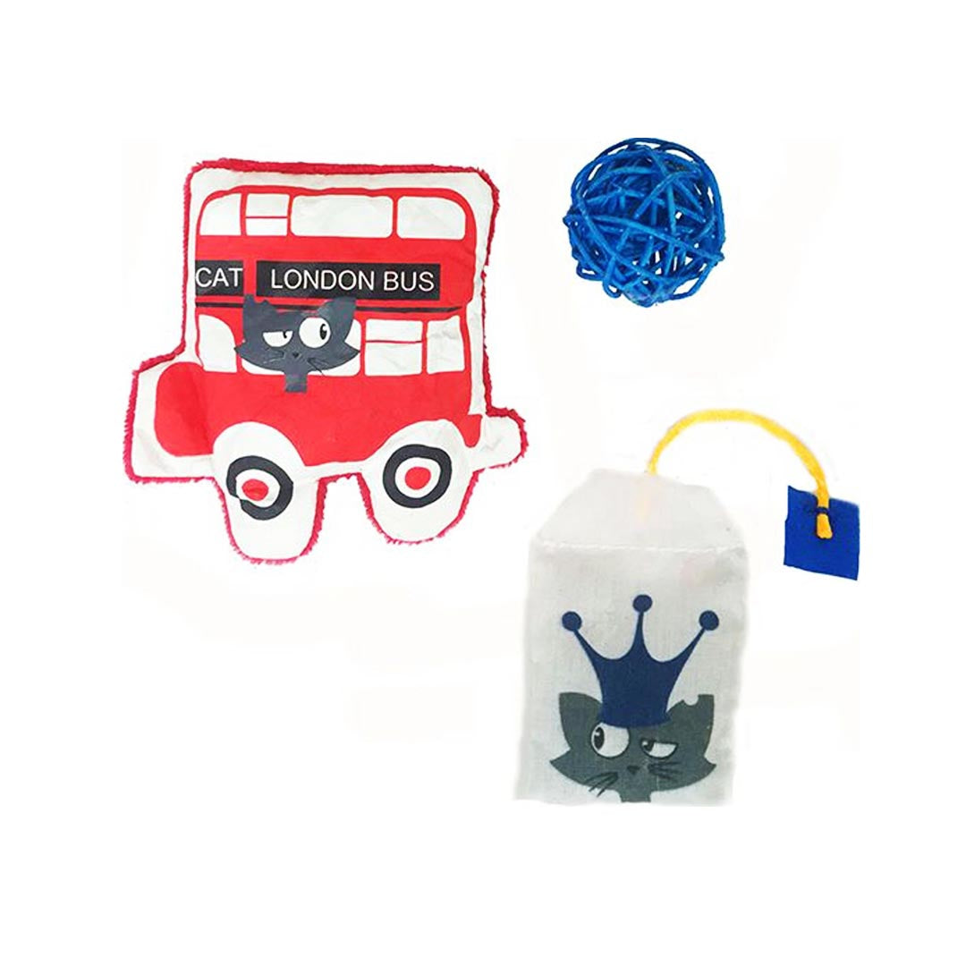 BRITAIN KITTEN VALUE PACK 3-PACK CAT TOYS