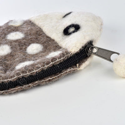 FISHY WOOL FELT COIN PURSE