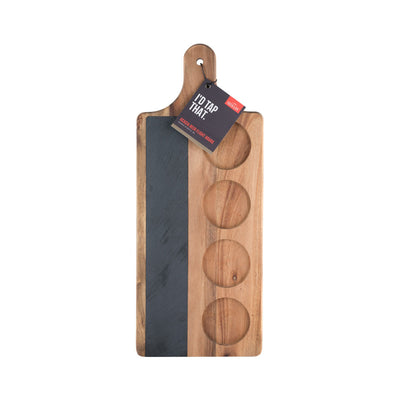 FOSTER AND RYE ACACIA & SLATE BEER FLIGHT BOARD