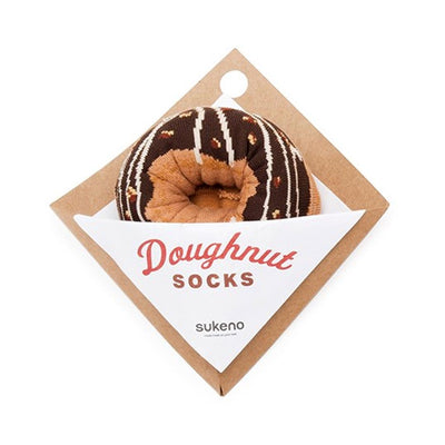 SUKENO CHOCOLATE GLAZED DOUGHNUT SOCKS