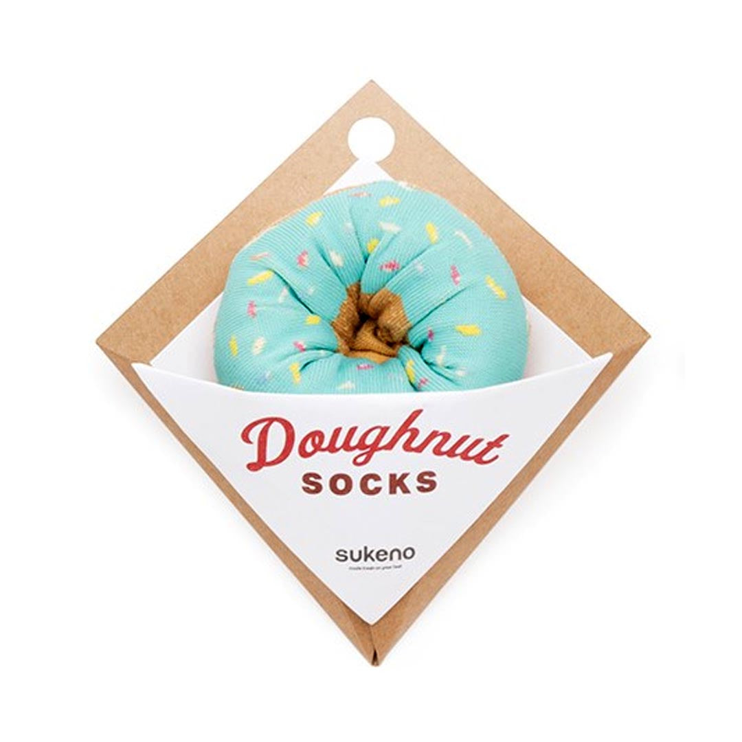 SUKENO AQUA SPRINKLES DOUGHNUT SOCKS