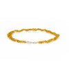 RAW AMBER AND ROSE QUARTZ NECKLACE