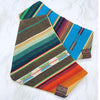 SELVEDGE DRY GOODS BABY SERAPE BANDANA BIB IN TURQUOISE & BROWN