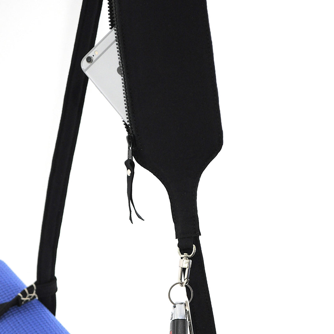 JAVIN BLACK LEATHER YOGI MAT STRAP