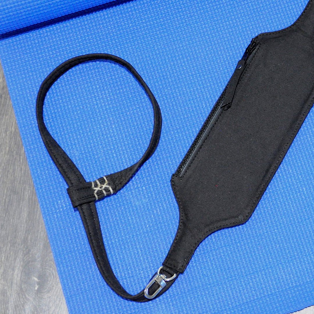 JAVIN BLACK LEATHER YOGI MAT STRAP