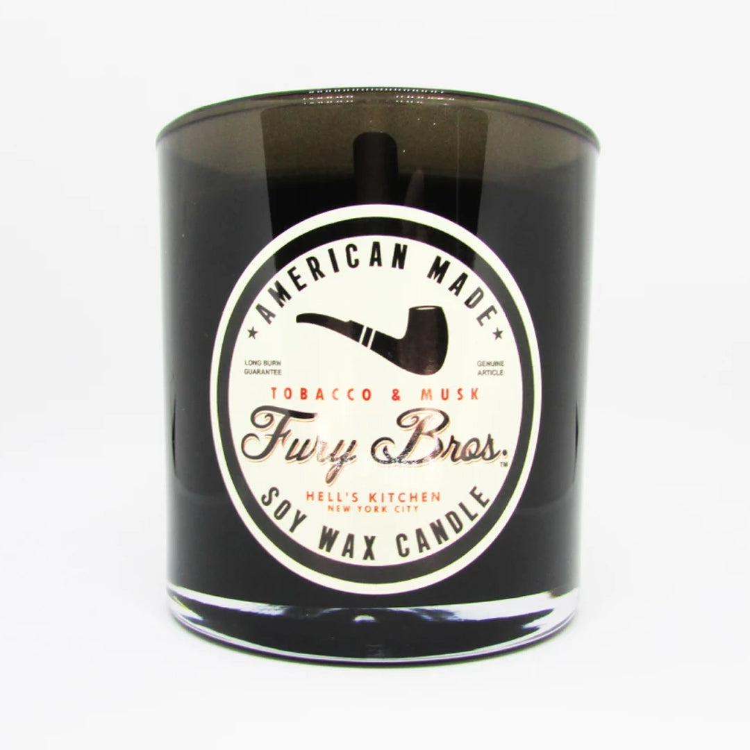 FURY BROS BLACK SERIES TOBACCO & MUSK CANDLE