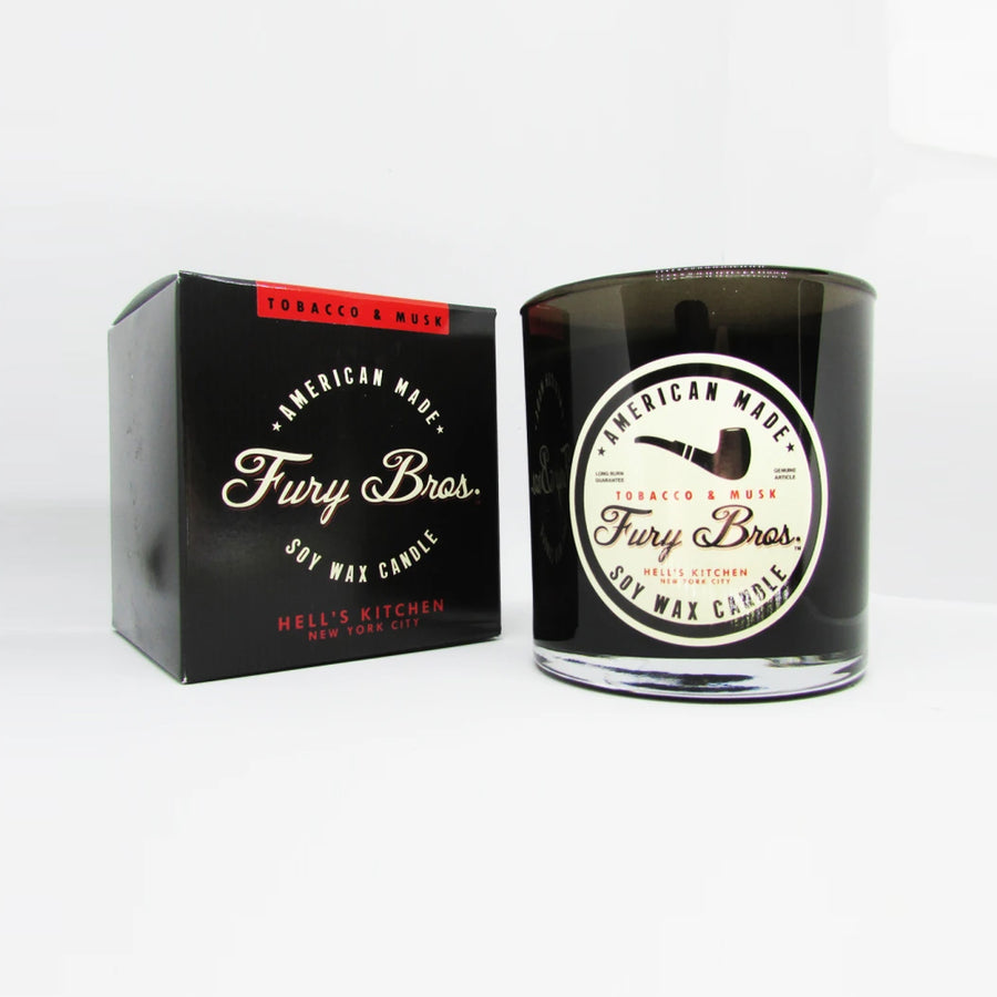 FURY BROS BLACK SERIES TOBACCO & MUSK CANDLE