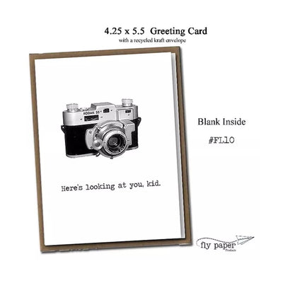 FLY PAPER PRODUCTS "HERE'S LOOKING AT YOU, KID" CARD