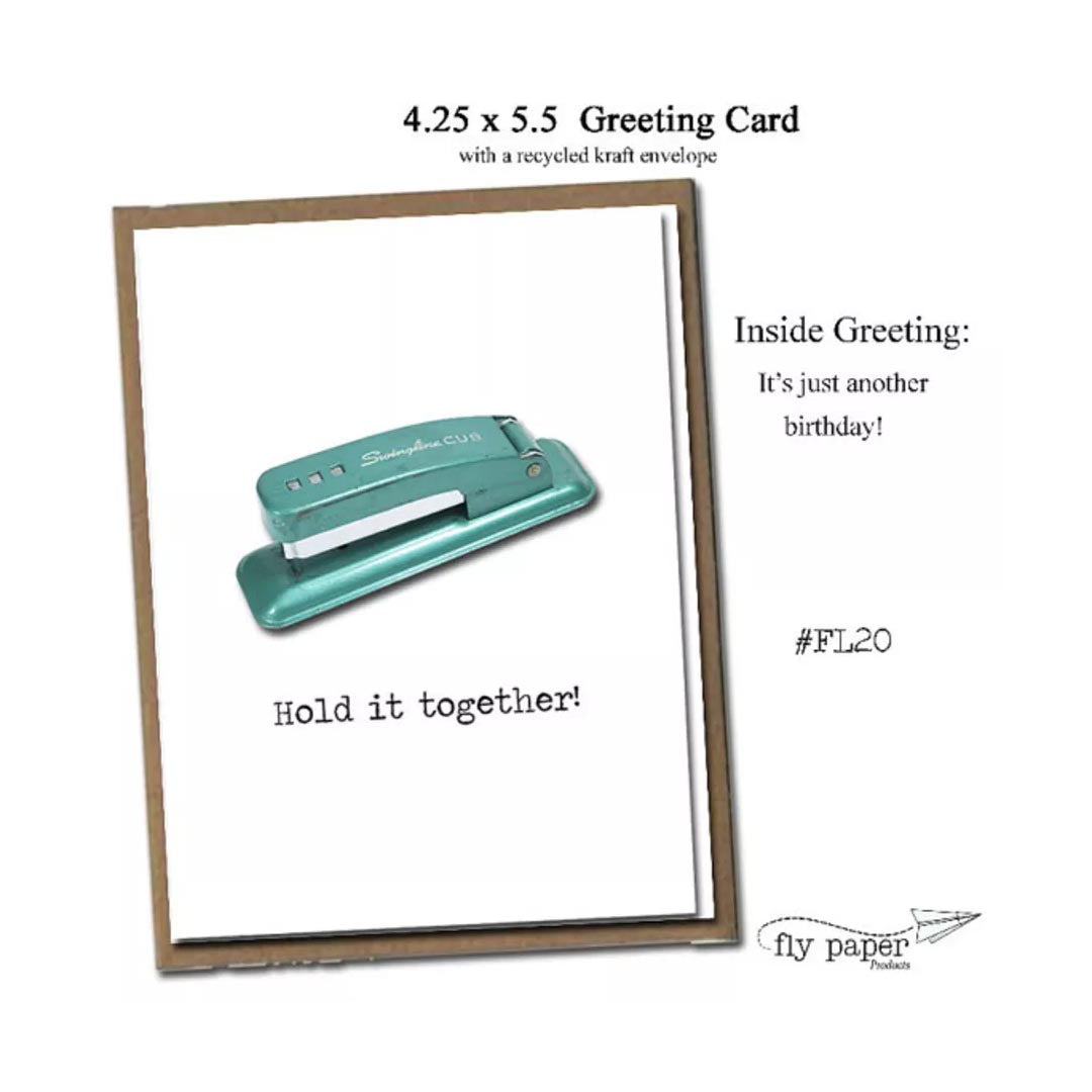 FLY PAPER PRODUCTS "HOLD IT TOGETHER" CARD