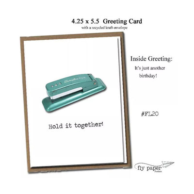 FLY PAPER PRODUCTS "HOLD IT TOGETHER" CARD