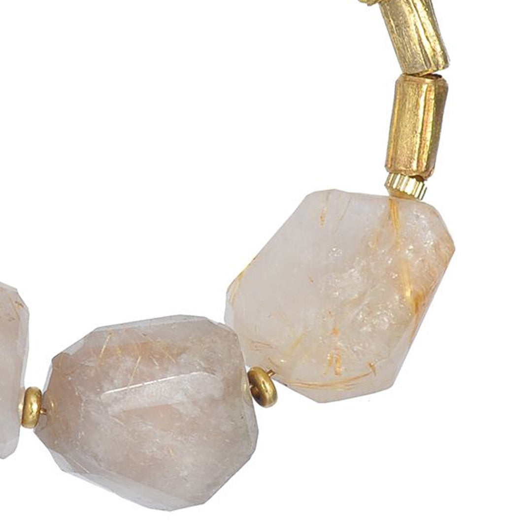 WE DREAM IN COLOR RUTILATED QUARTZ BRACELET
