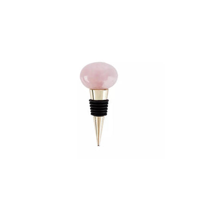 GARDEN PARTY ROSE QUARTZ BOTTLE STOPPER