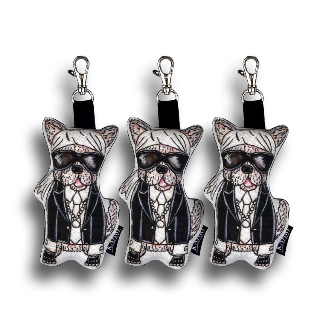MINI KARL LAGERWOOF BAG CHARM