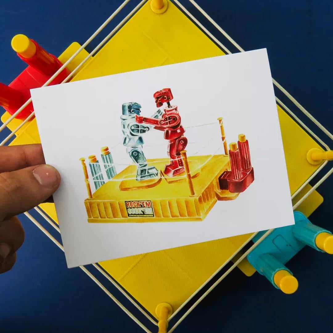 MFC ROCK EM SOCK EM GREETINGS CARD