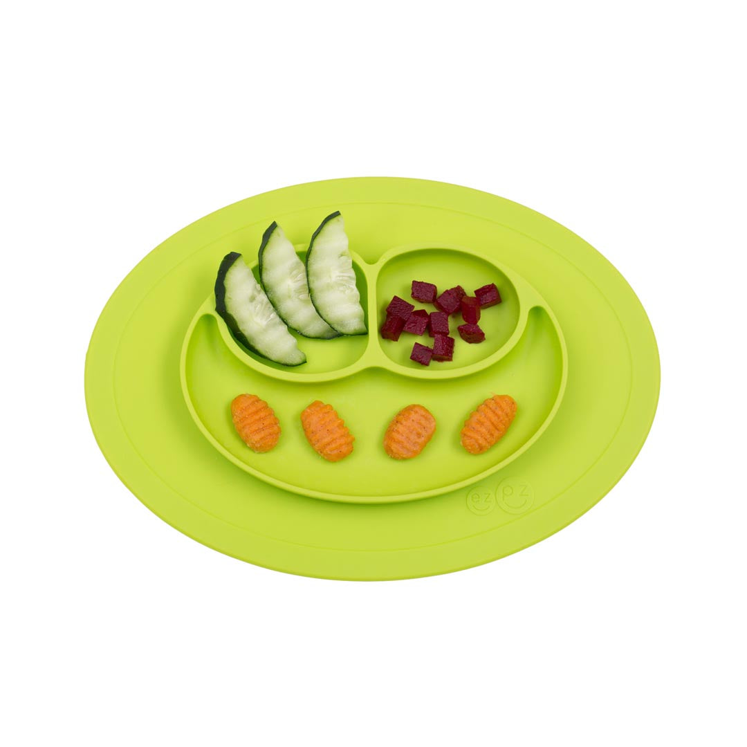 does ezpz mini mat fit stokke Ezpz Mini Mat Placemat and Plate, Lime Green