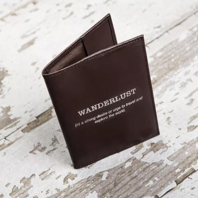 SOOTHI WANDERLUST LEATHER PASSPORT COVER