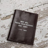 SOOTHI LEATHER PASSPORT COVER WITH QUOTE