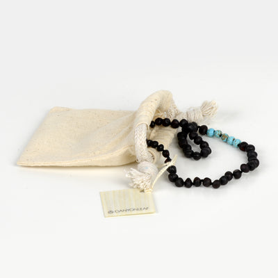 RAW AMBER AND TURQUOISE HOWLITE NECKLACE- KIDS