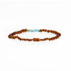 RAW AMBER AND TURQUOISE HOWLITE NECKLACE- KIDS