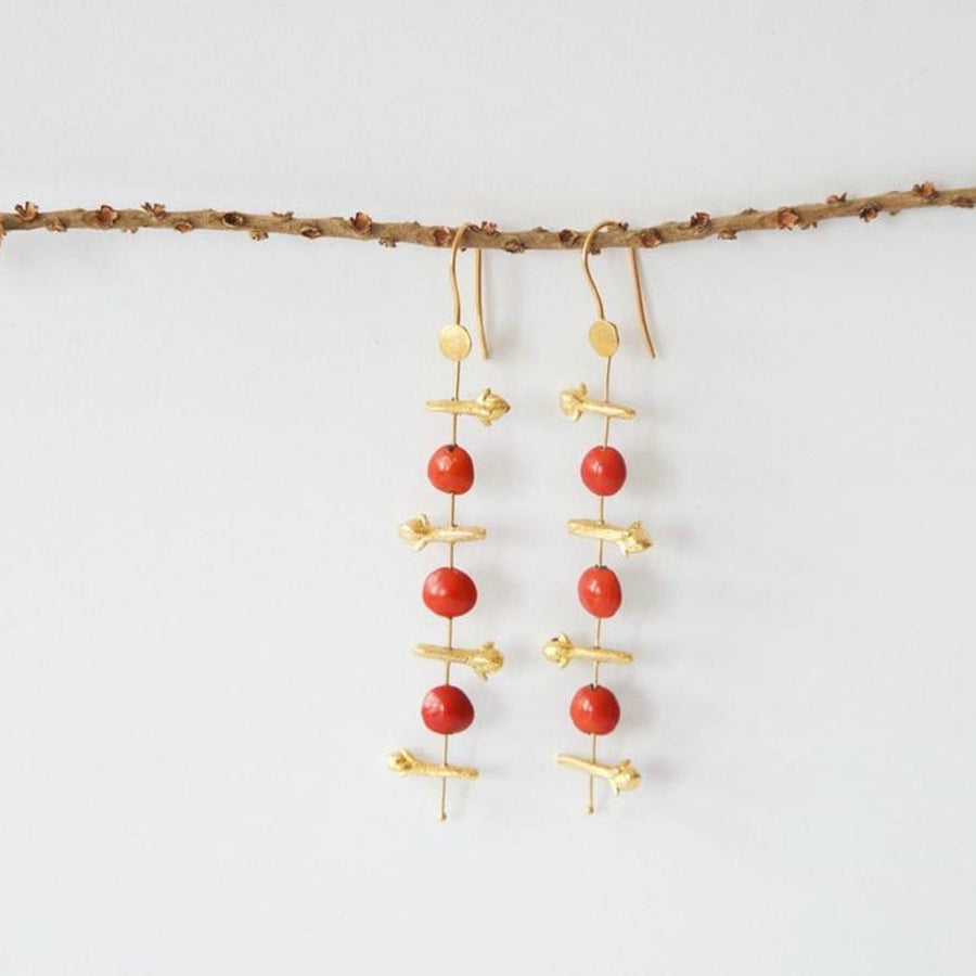 ANNAHMOL RUME CLOVE AND SEED EARRINGS