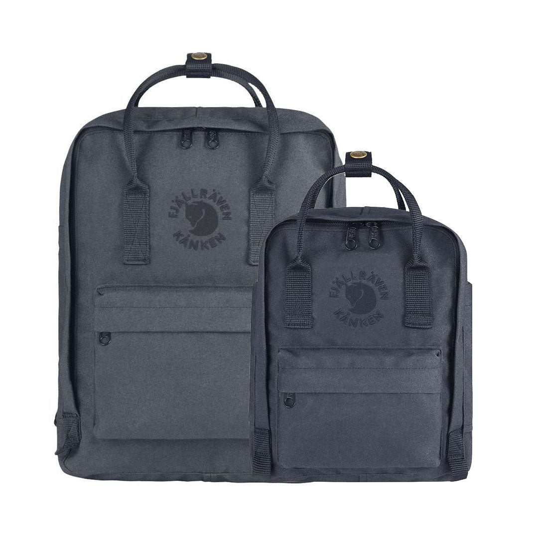fjallraven re-kanken mini backpack black Kanken Two flat side pockets and a front pocket with zipper offer space for small items that need to be quickly to hand Fjllrven Kanken Mini Backpack -