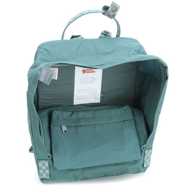 fjallraven kanken mini backpack mint Green Two flat side pockets and a zipped pocket on the front Fjallraven Kanken Backpack Apple Mint