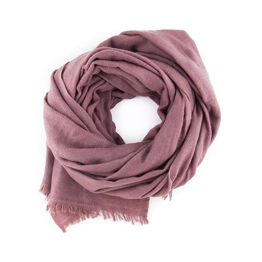 FOXTAIL CASHMERE SCARF IN ANTIQUE ROSE