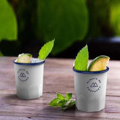 ENAMELED STEEL CAMPING SHOT CUP