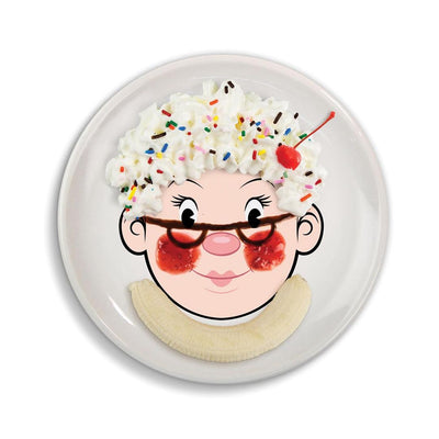 MRS. FOOD FACE ART PLATE